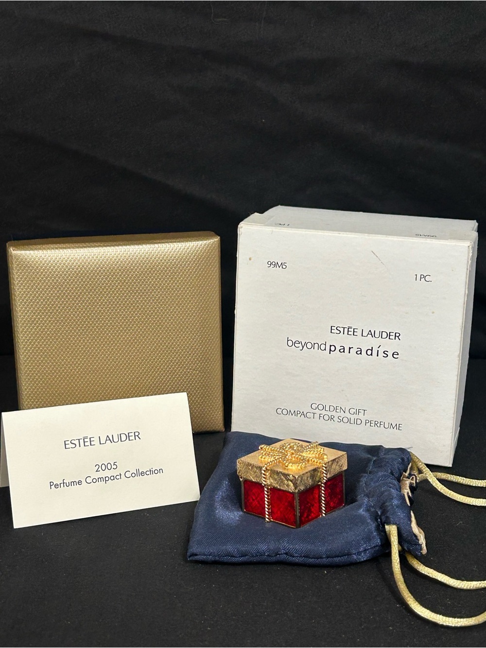 Estée Lauder Beyond Paradise “Golden Gift” Solid Perfume Compact – 2005